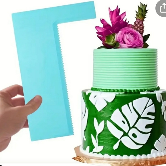 NEW - Cake frosting icing scraper comb smoother cake decorating tools set of 14 - Picture 4 of 10